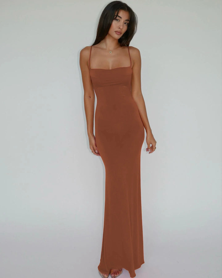 Lux Y2K Knit Maxi Dress Premium Fit