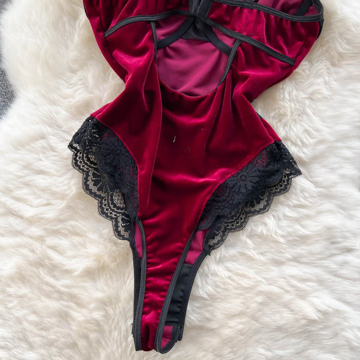 Chillgio Elite Heritage Luxe Velour Lace Bodysuit