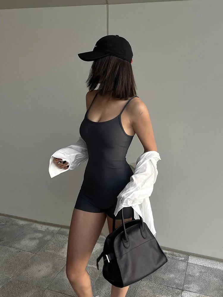 Backless Sexy Tank Bodysuit Jumpsuit Women Bodycon