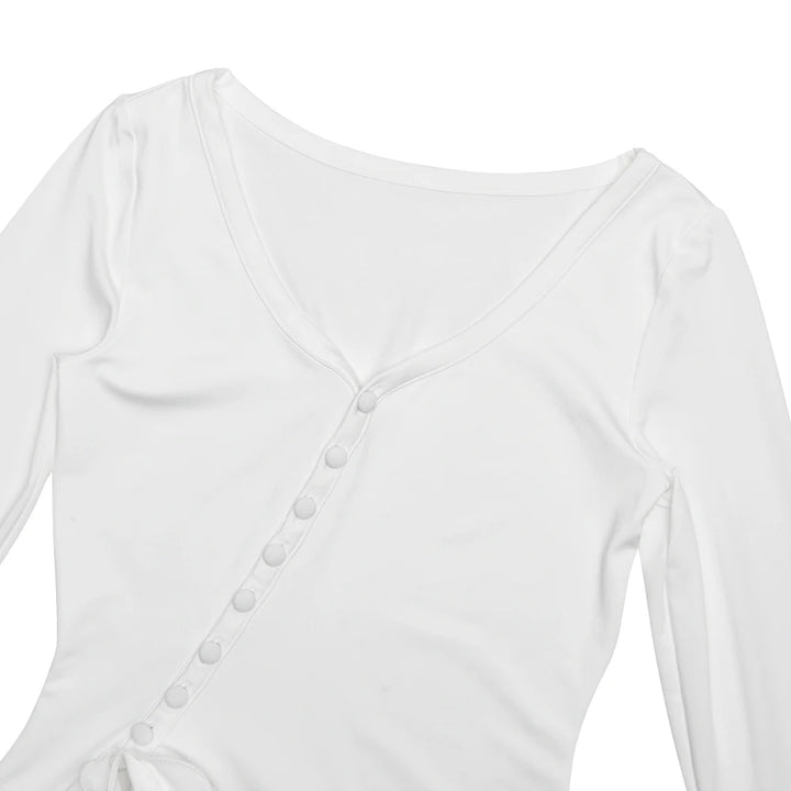 Absobe Signature Sculptured V Neck Mini Dress