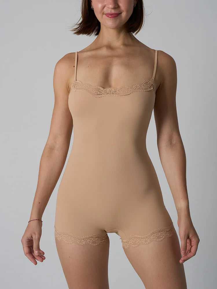 MsChuh Limited Tatting Lace Bodysuit For Elegance