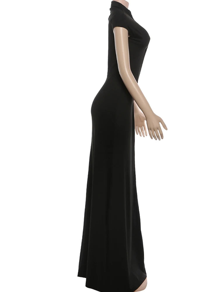 Elegant Asymmetrical Ankle Coquette Dress For