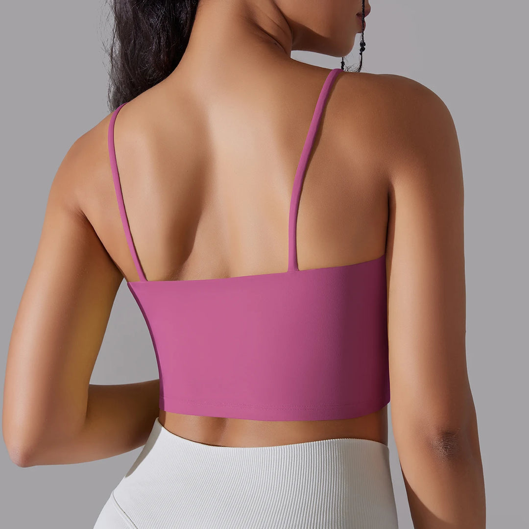 Women Yoga Bra Sports Underwear Soft Running Quick DryTank Top Fitness Gym Padded Bralette Shockproof Bra Beautiful Back