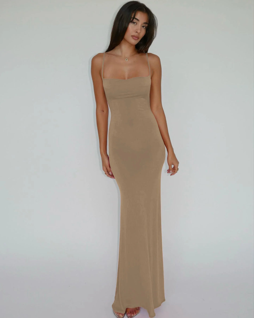 Lux Y2K Knit Maxi Dress Premium Fit