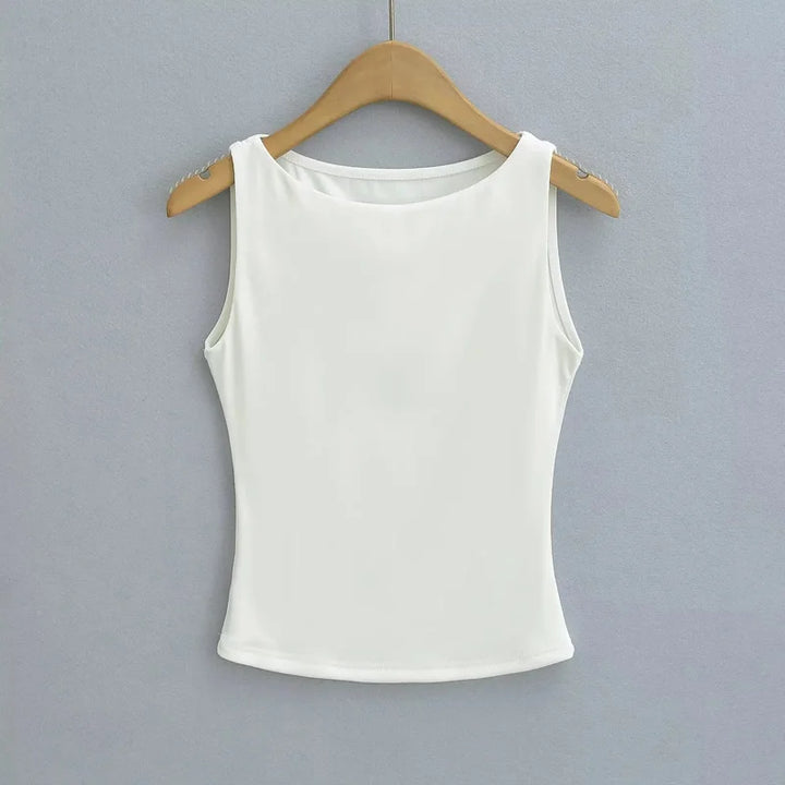 Exquisite Double Layer Slinky Jersey Top