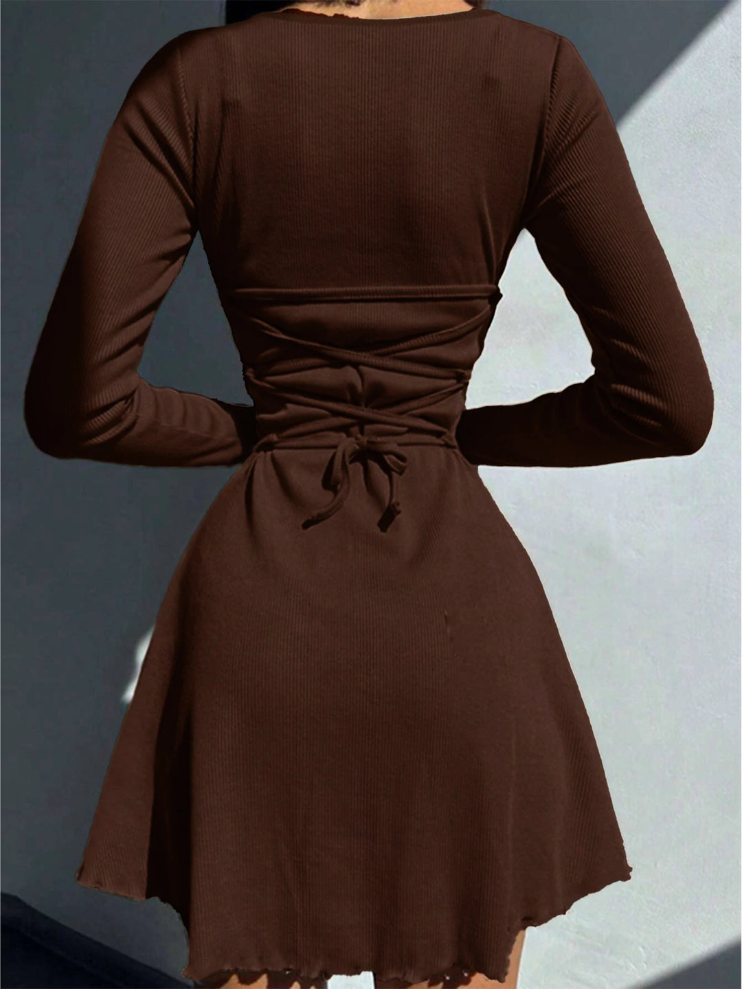 Women Sexy Club Mini Bodycon Dress Long Sleeve