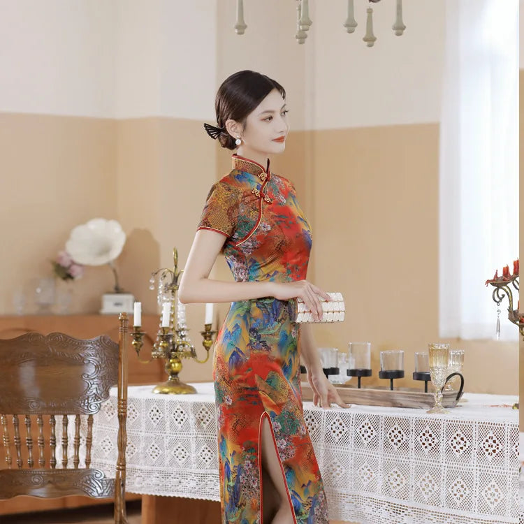 Elegant Vintage Chinese Cheongsam For Party