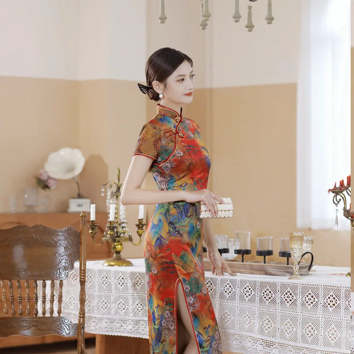 Elegant Vintage Chinese Cheongsam For Party