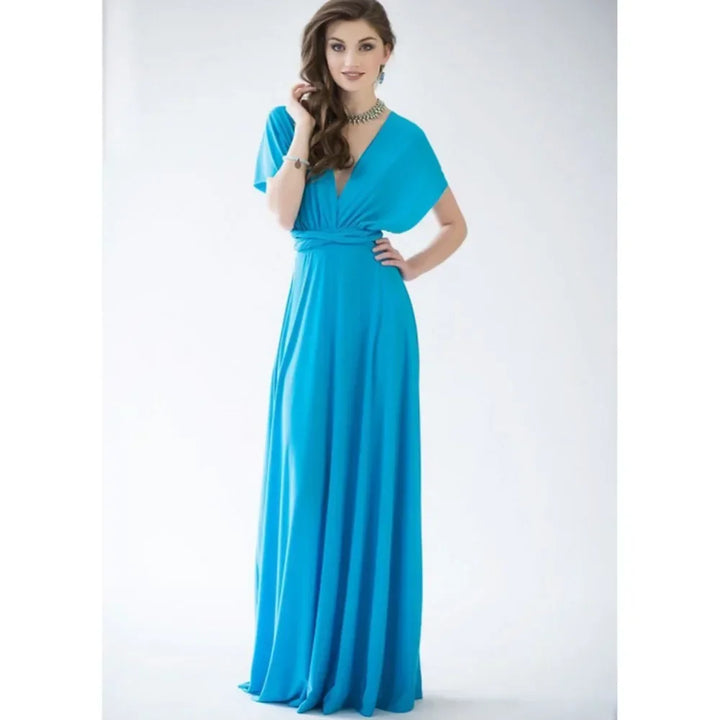 Sexy V Neck Maxi Dress With Straps For Summer Party