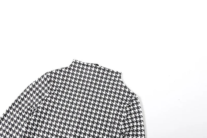 Luxury Platinum Blend Vintage Plaid Bodycon
