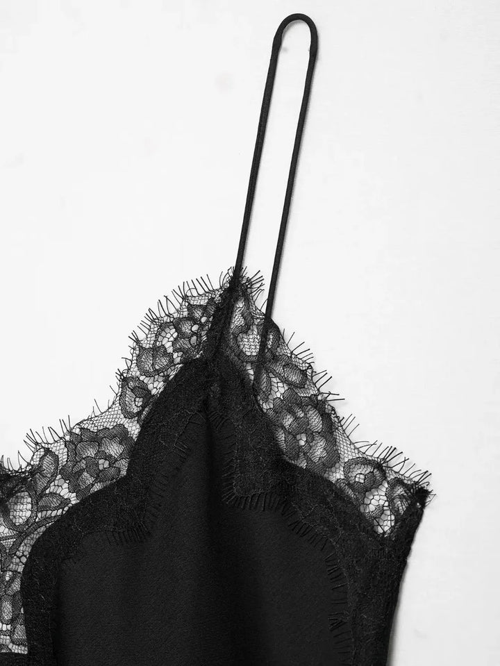 V Neck Asymmetrical Lace Camisole For A Chic