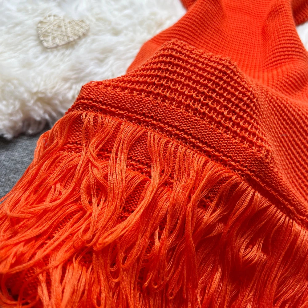 Yuoomuoo Sleeveless Knit Mini Dress Openwork