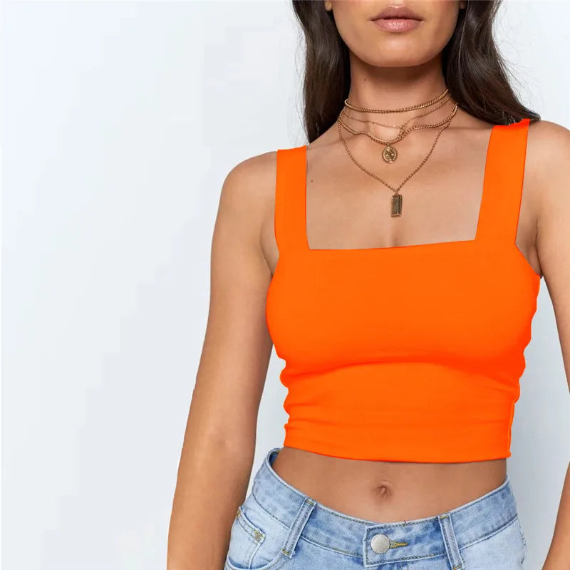 Dozw White Elastic Backless Crop Top