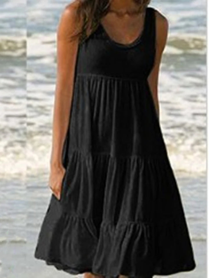 Midnight Collection Backless Midi Gown