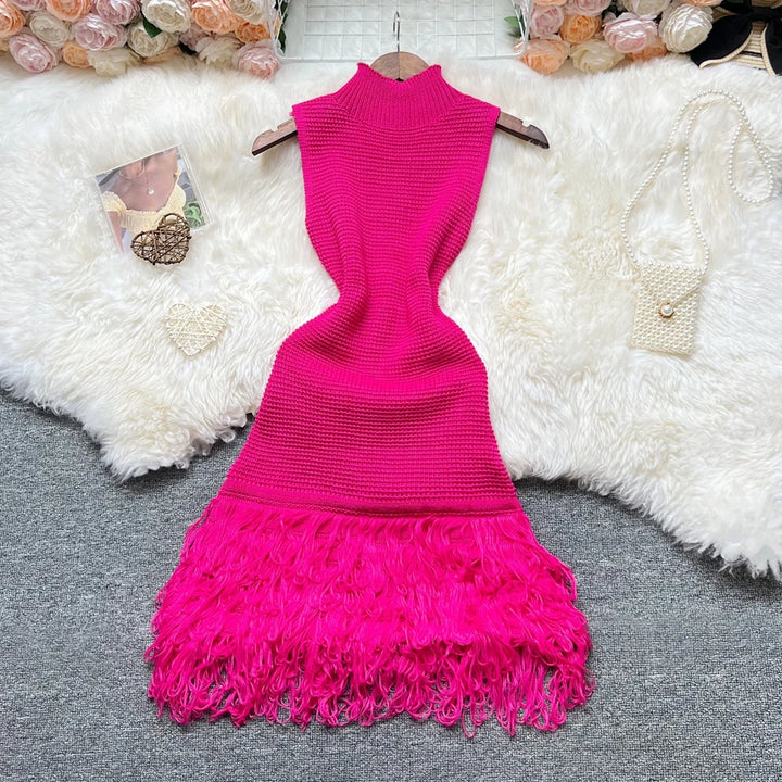 YuooMuoo Openwork Bodycon Sleeveless Party Dress