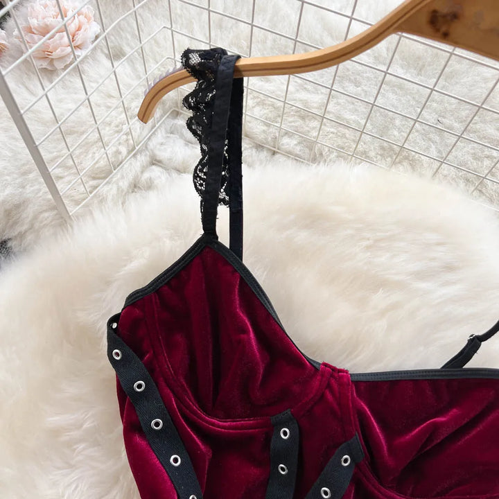 Chillgio Elite Heritage Luxe Velour Lace Bodysuit