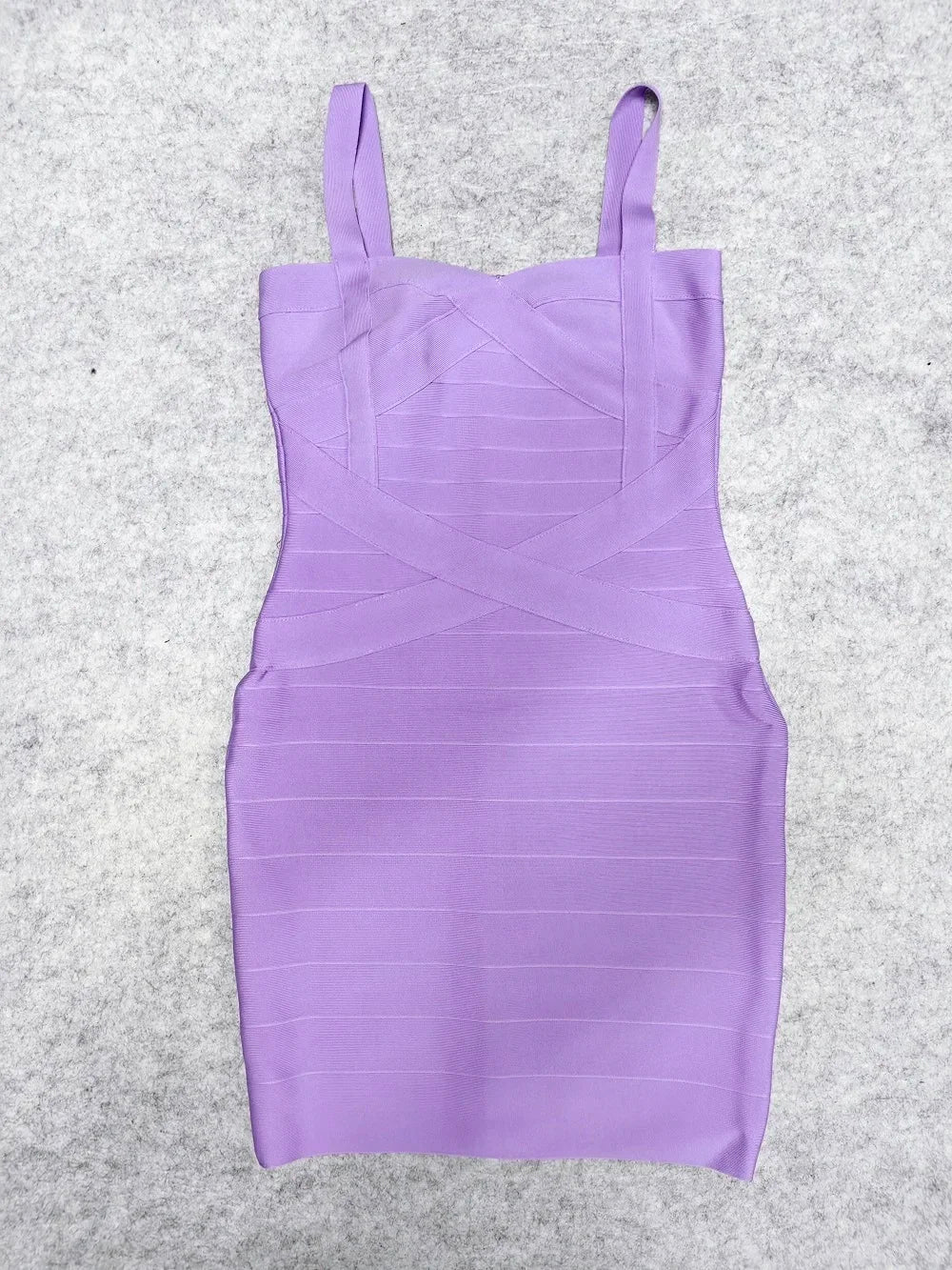 Beaukey Blue Spaghetti Strap Bandage Dress Bodycon