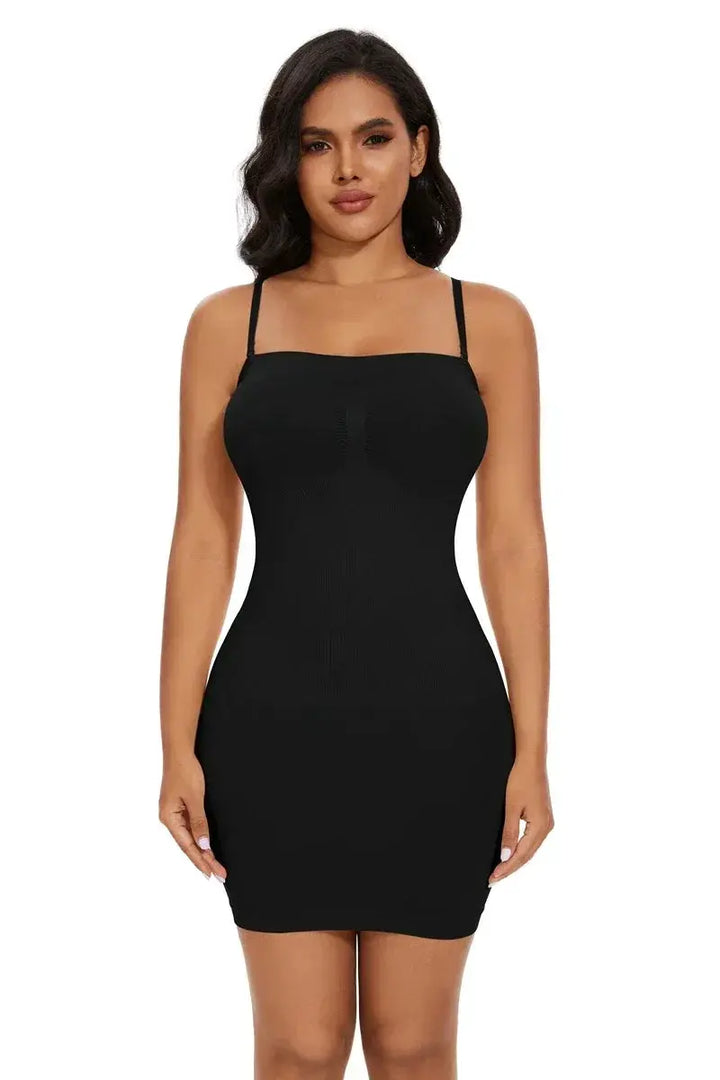 Off Shoulder Compression Body Shaper Dress For Women