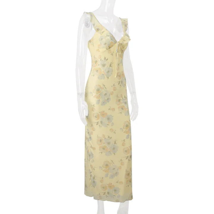 Exclusive Cryptographic Floral Maxi Dress With