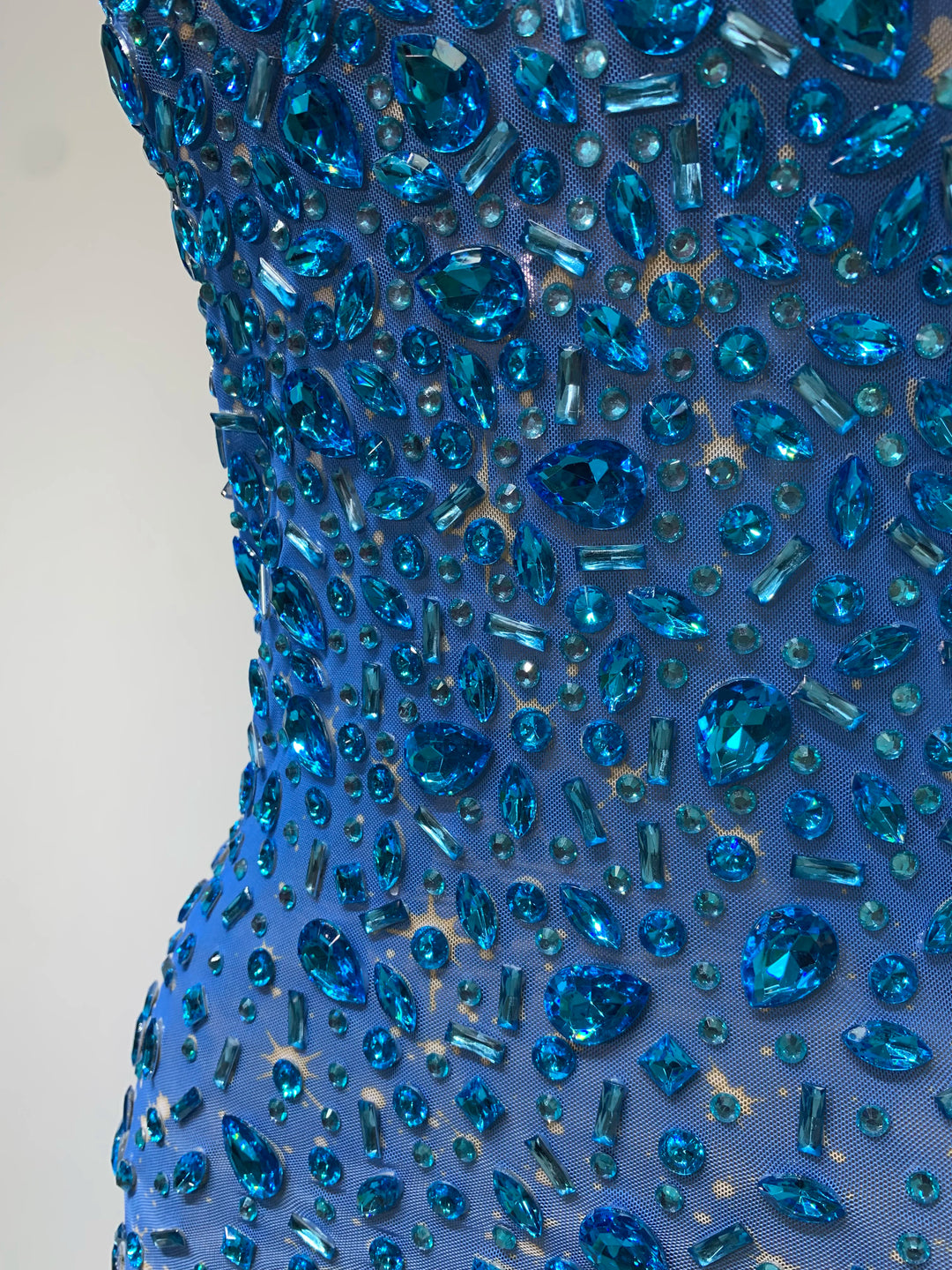 Kormanly Rhinestone Mesh Evening Gown Exclusive