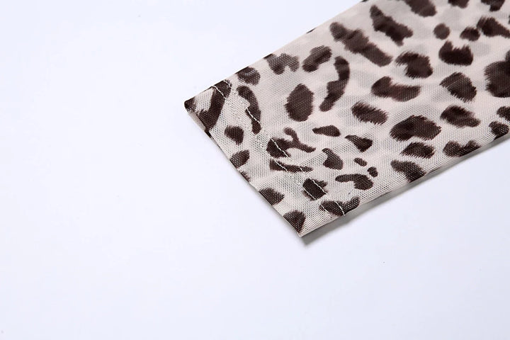 HuHugirl Premium Leopard Knitted Jumpsuit