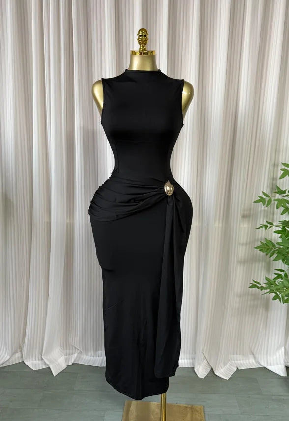 Luxurious Brocade Bodycon Dress For Elegant