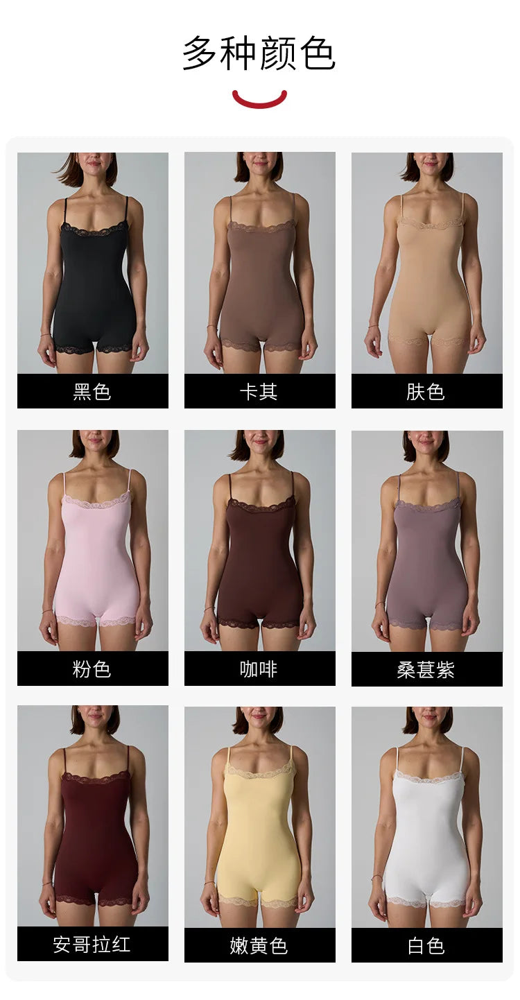 MsChuh Limited Tatting Lace Bodysuit For Elegance