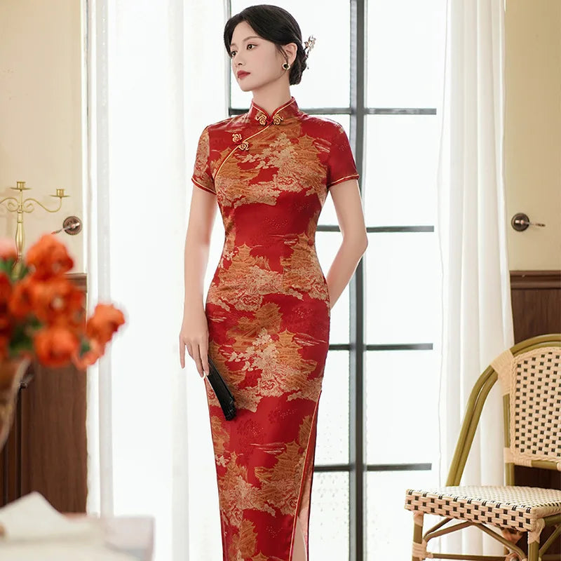 Elegant Vintage Chinese Cheongsam For Party