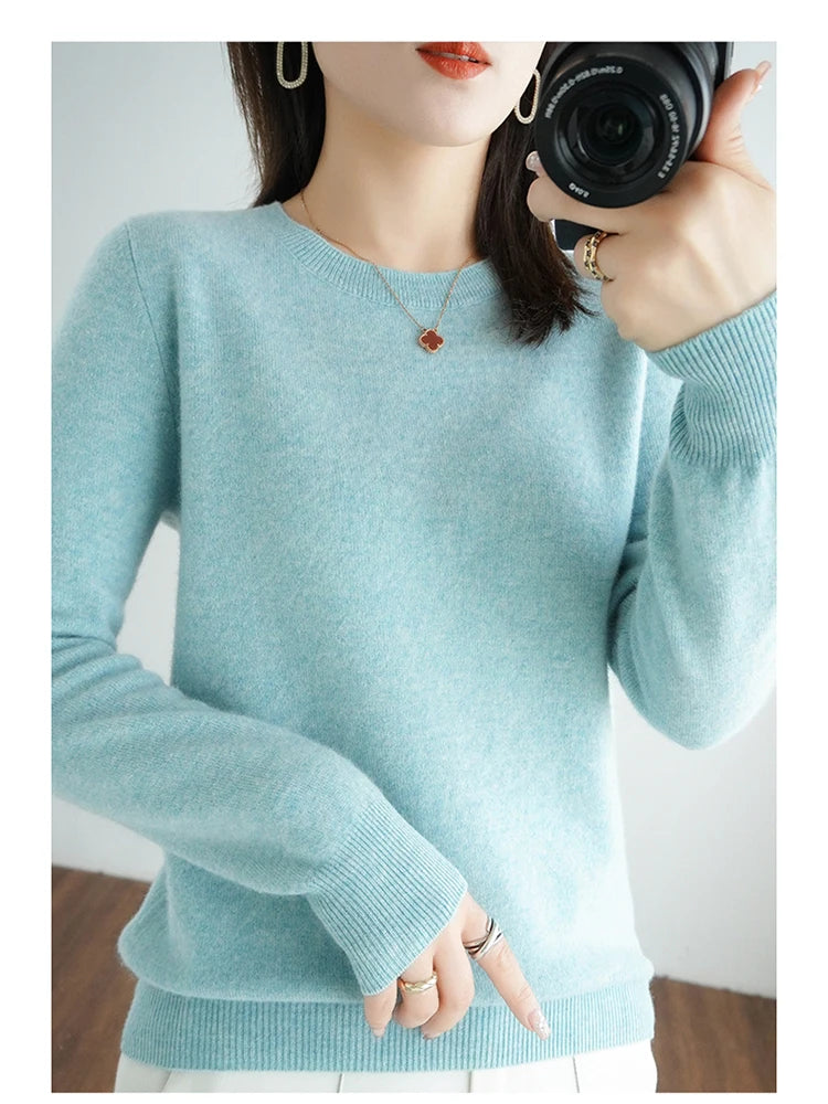 Exclusive Women 100 Pure Cashmere Crew Neck