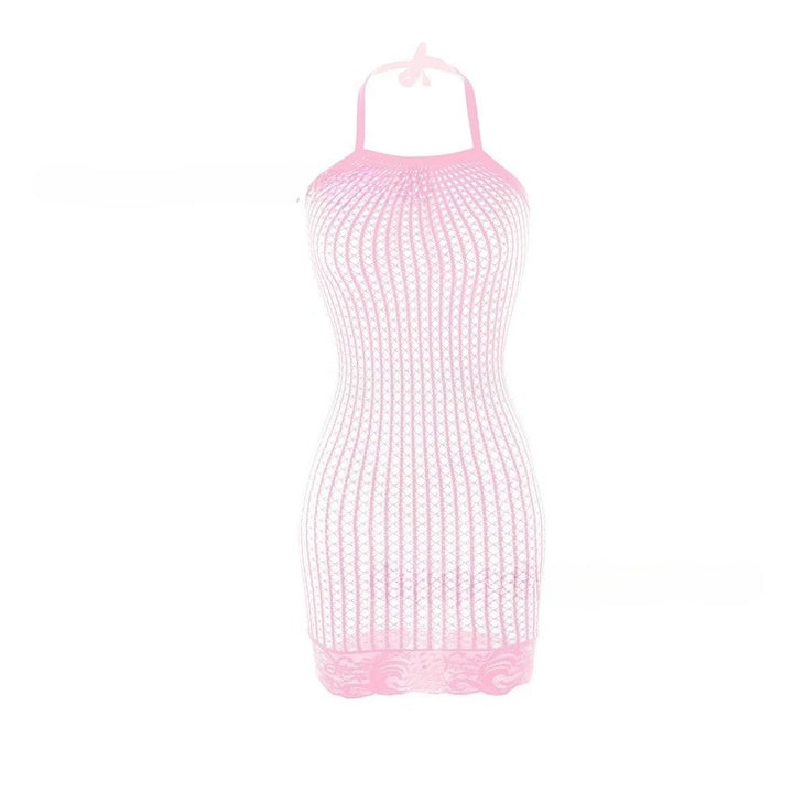 Sexy Fishnet Cover Up Dress Beachwear See Through