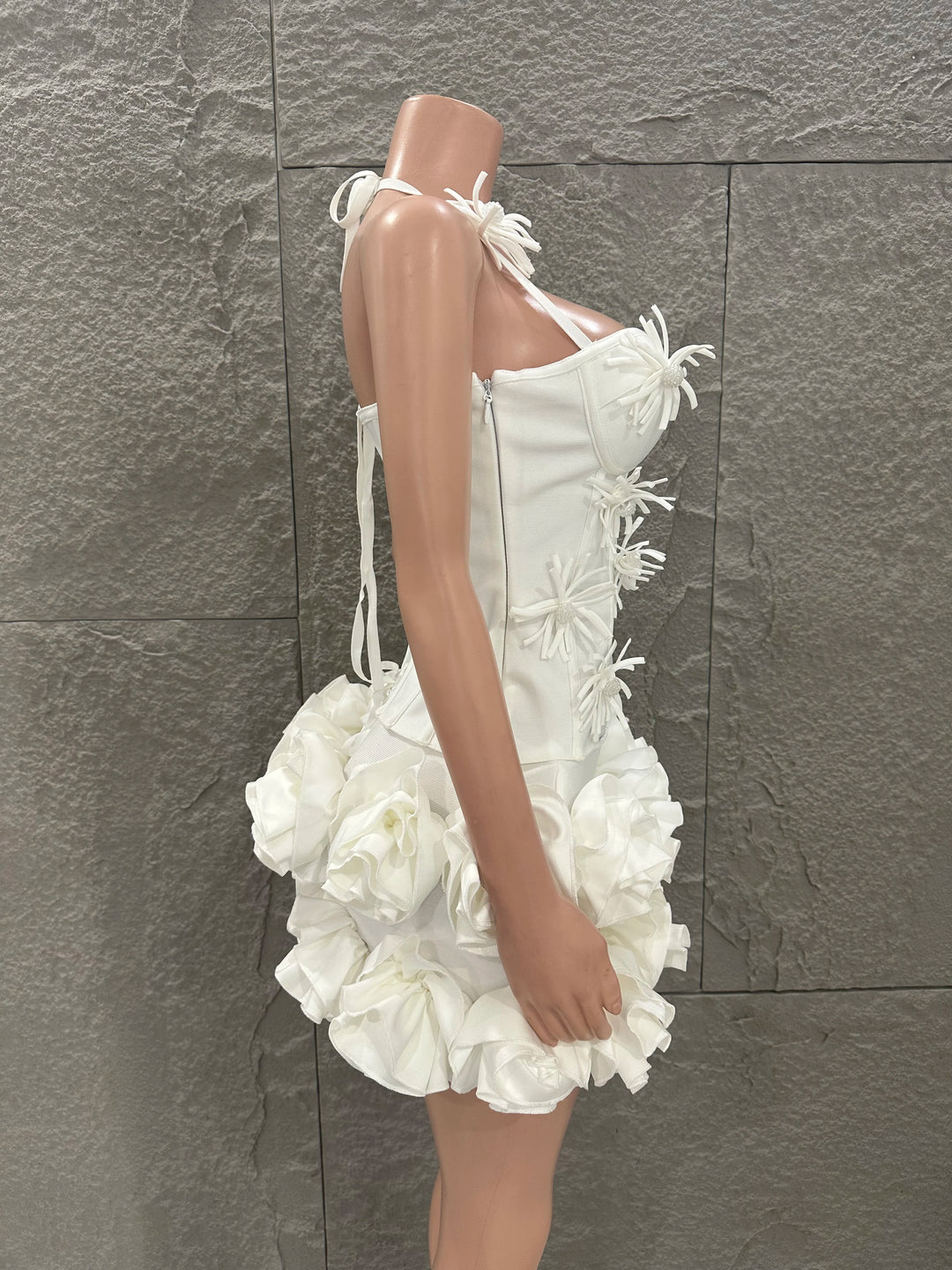 Signature Red Rose Floral Strapless Bandage