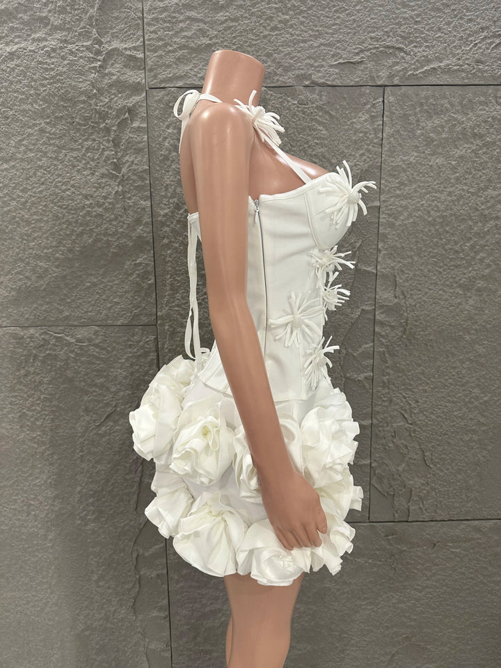 Signature Red Rose Floral Strapless Bandage