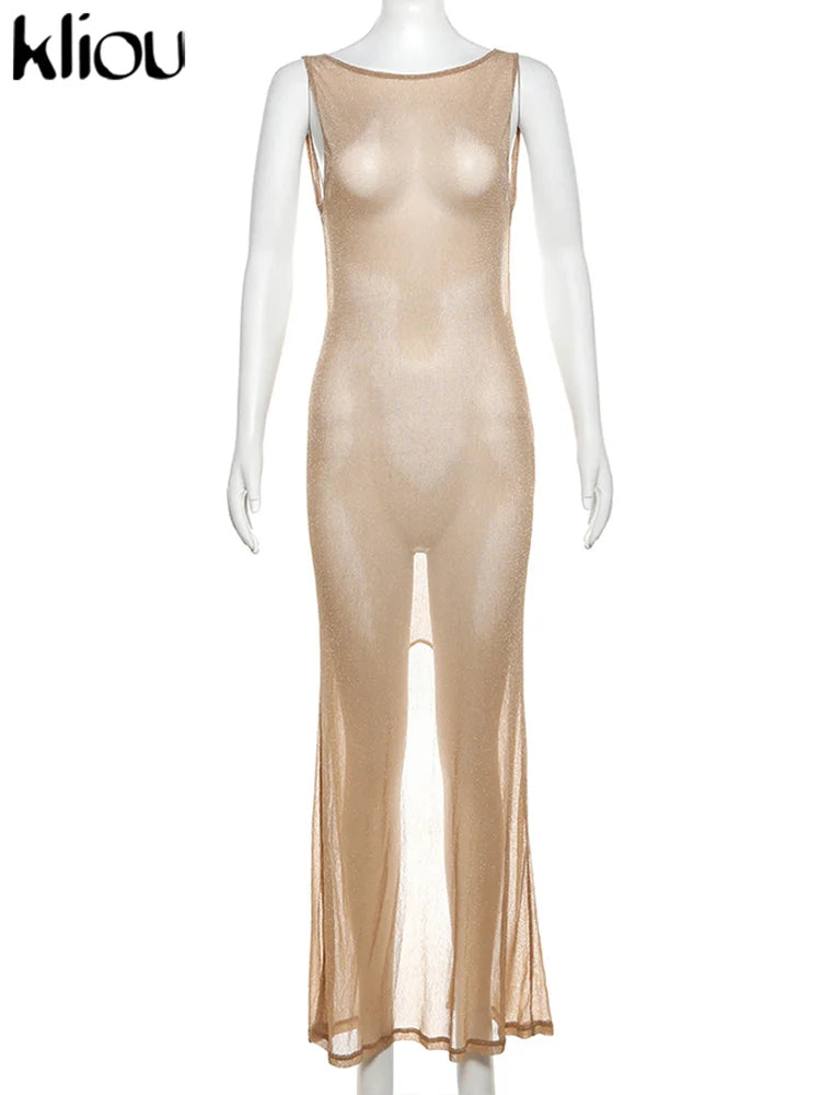 Luxury Tatting Mesh Sheath Dress. Feel Great And