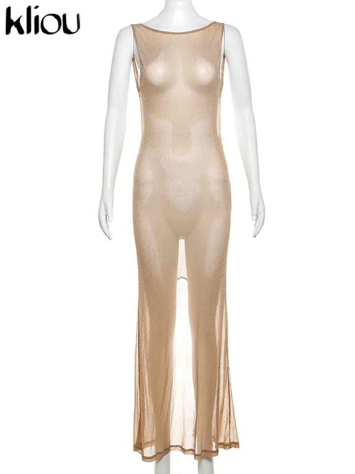 Luxury Tatting Mesh Sheath Dress. Feel Great And