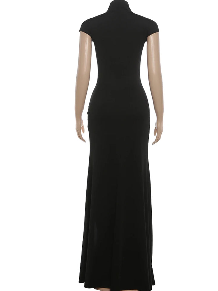 Elegant Asymmetrical Ankle Coquette Dress For