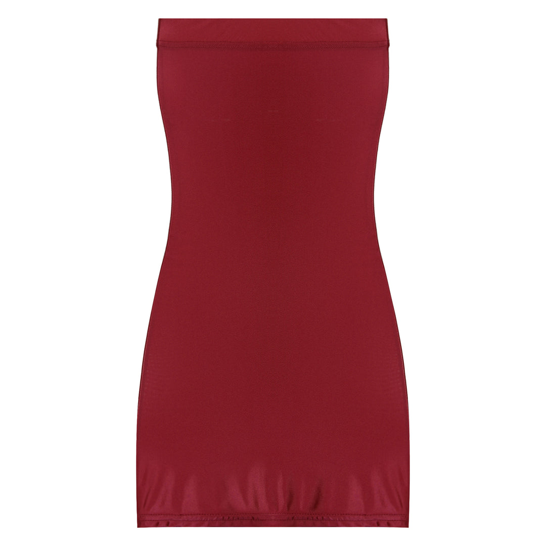 Premier Strapless Nylon Mini Dress Private Contour
