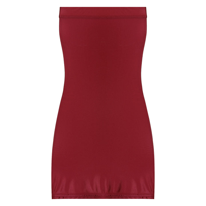 Premier Strapless Nylon Mini Dress Private Contour