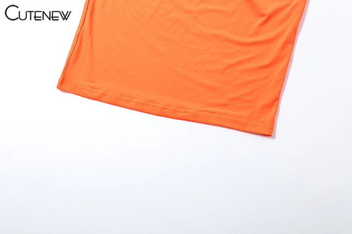 Chic Women Summer Vacation Set Pleated Crop Top