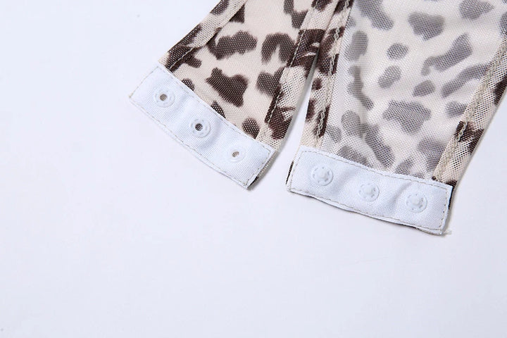 HuHugirl Premium Leopard Knitted Jumpsuit