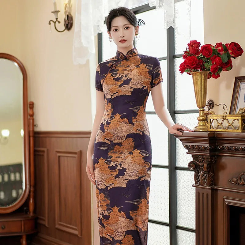 Elegant Vintage Chinese Cheongsam For Party