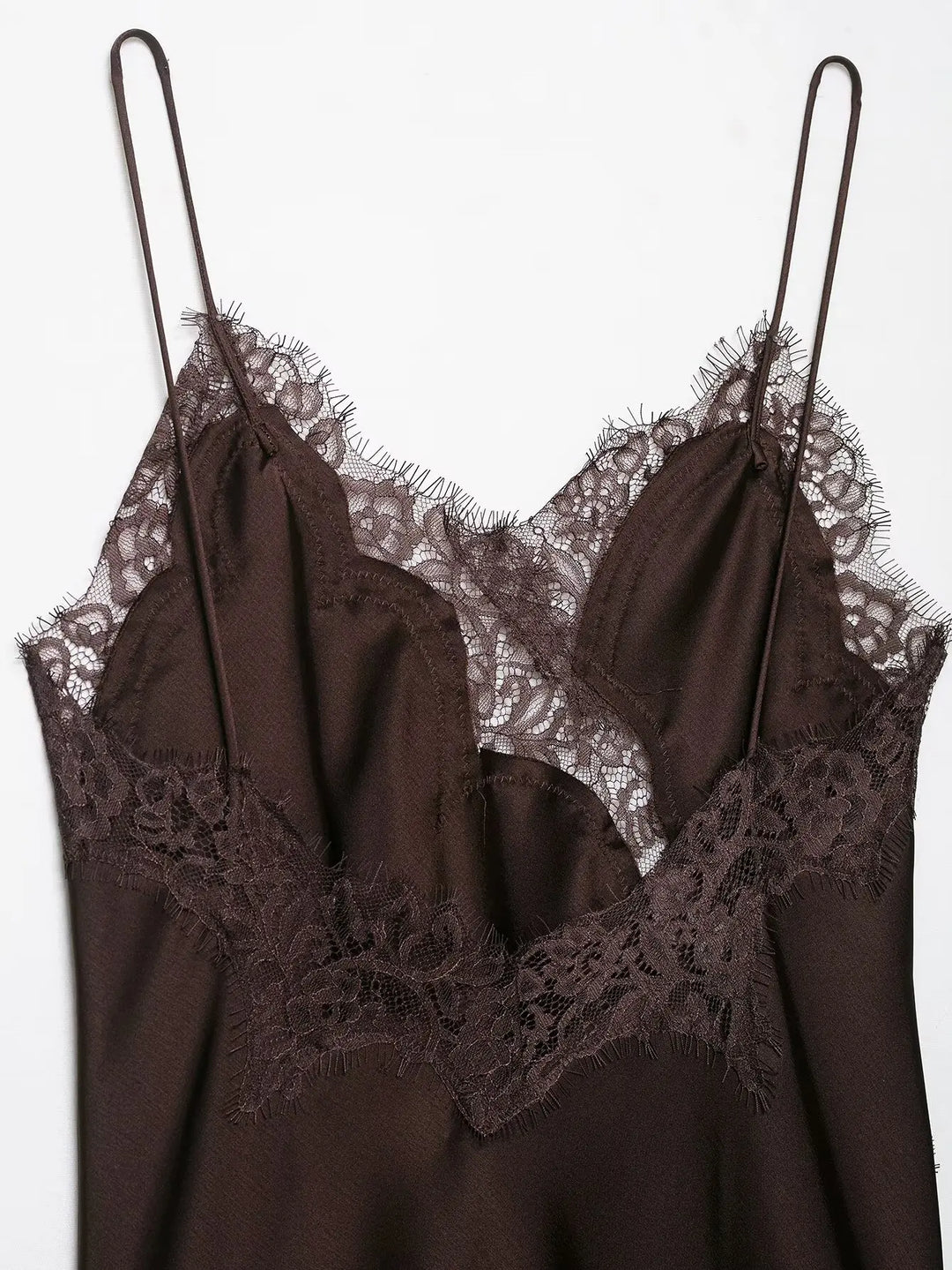 Klkxmyt Satin Lace Mini Dress For Summer