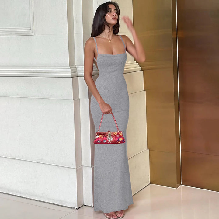 Lux Y2K Knit Maxi Dress Premium Fit
