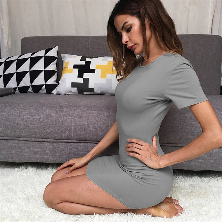 Premium High Stretch Structured Sheath Mini Dress