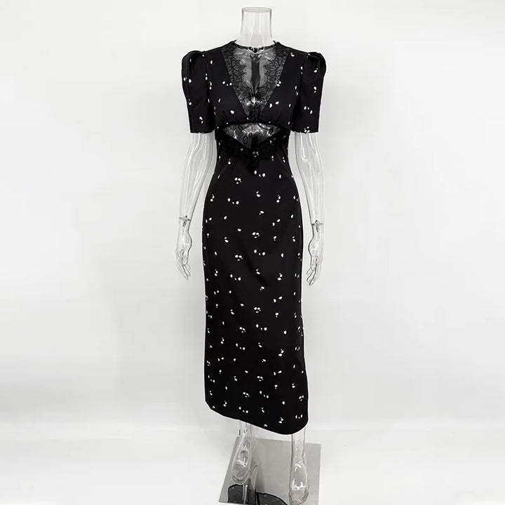 Elegant Lace Summer Dress For Women With Slim Fit