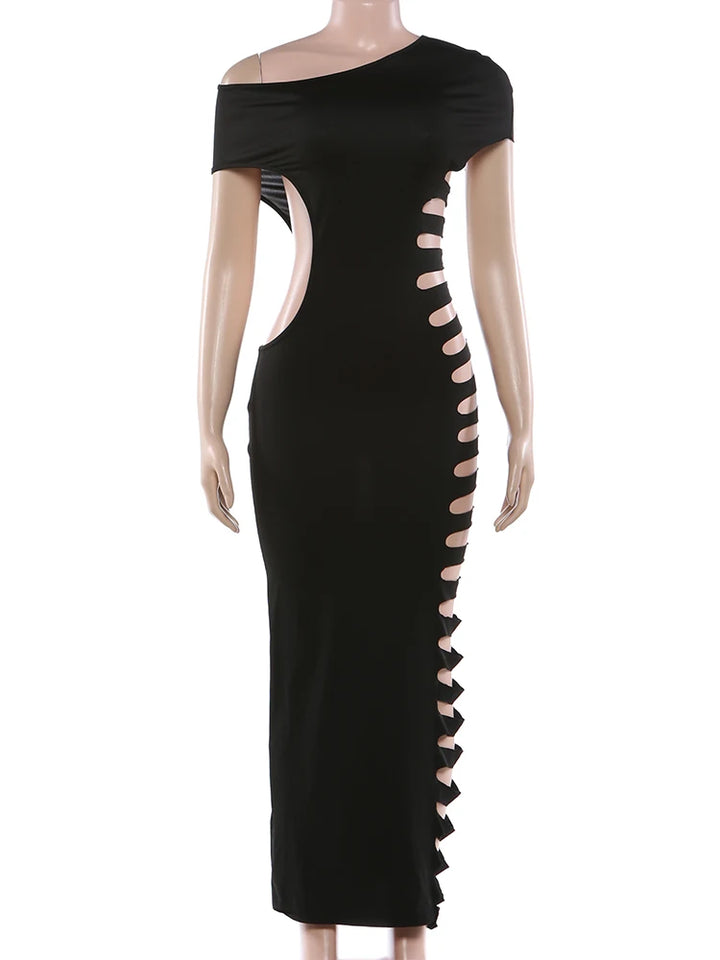 Kliou Sexy Evening Dress With Hollow Side Design