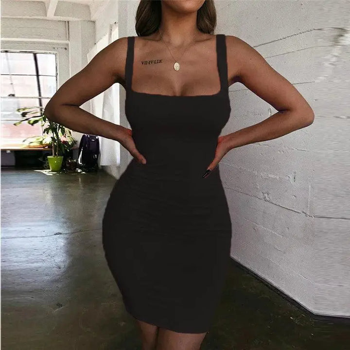Yellow Bodycon Mini Dress Summer Elegance Trendy Chic Look
