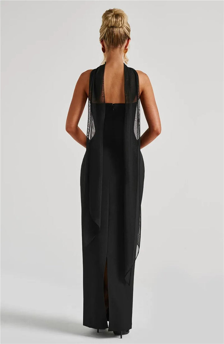 Mozision Premium Off Shoulder Backless Maxi