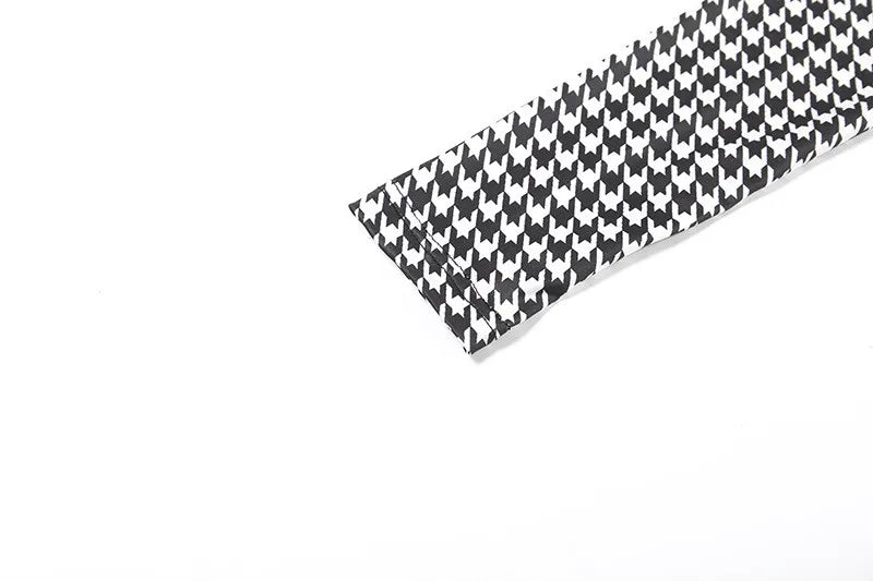 Luxury Platinum Blend Vintage Plaid Bodycon