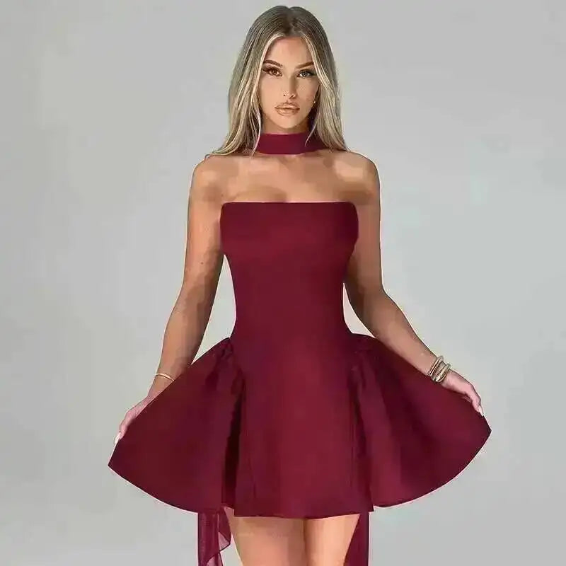 Stunning Off Shoulder Slim Fit A Line Mini Party