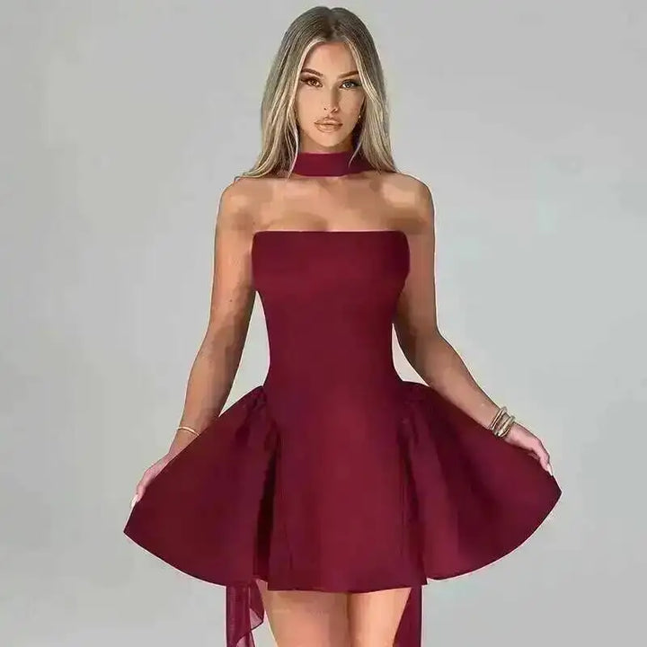 Stunning Off Shoulder Slim Fit A Line Mini Party